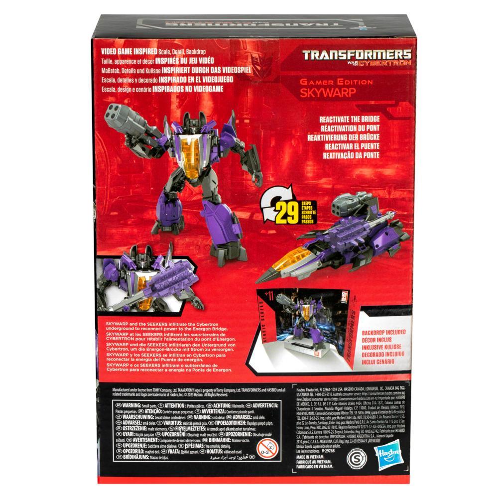 Transformers Studio Series Voyager Class Transformers War for Cybertron 11 Gamer Edition Skywarp Action Figure - Image 3