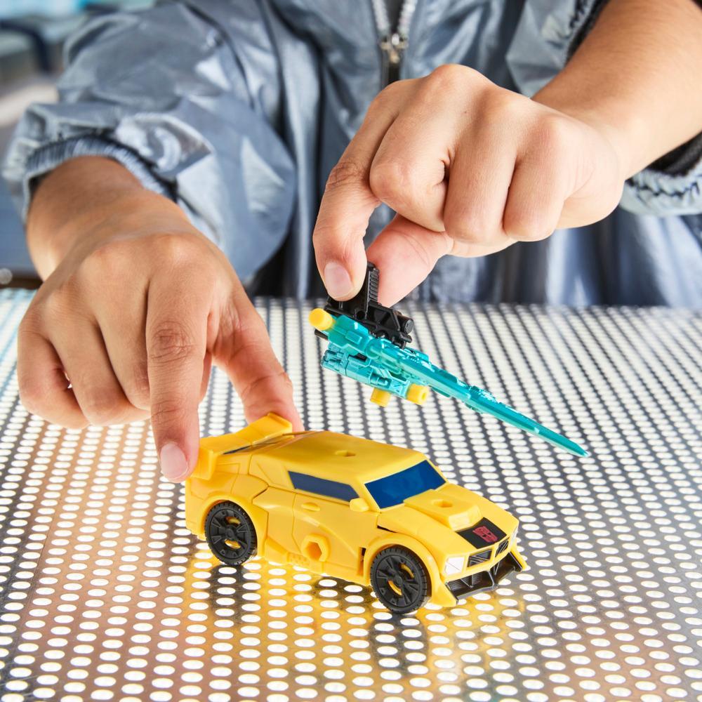 Transformers CYBERWORLD Armored Cyber Changers Bumblebee Action Figure - Image 12