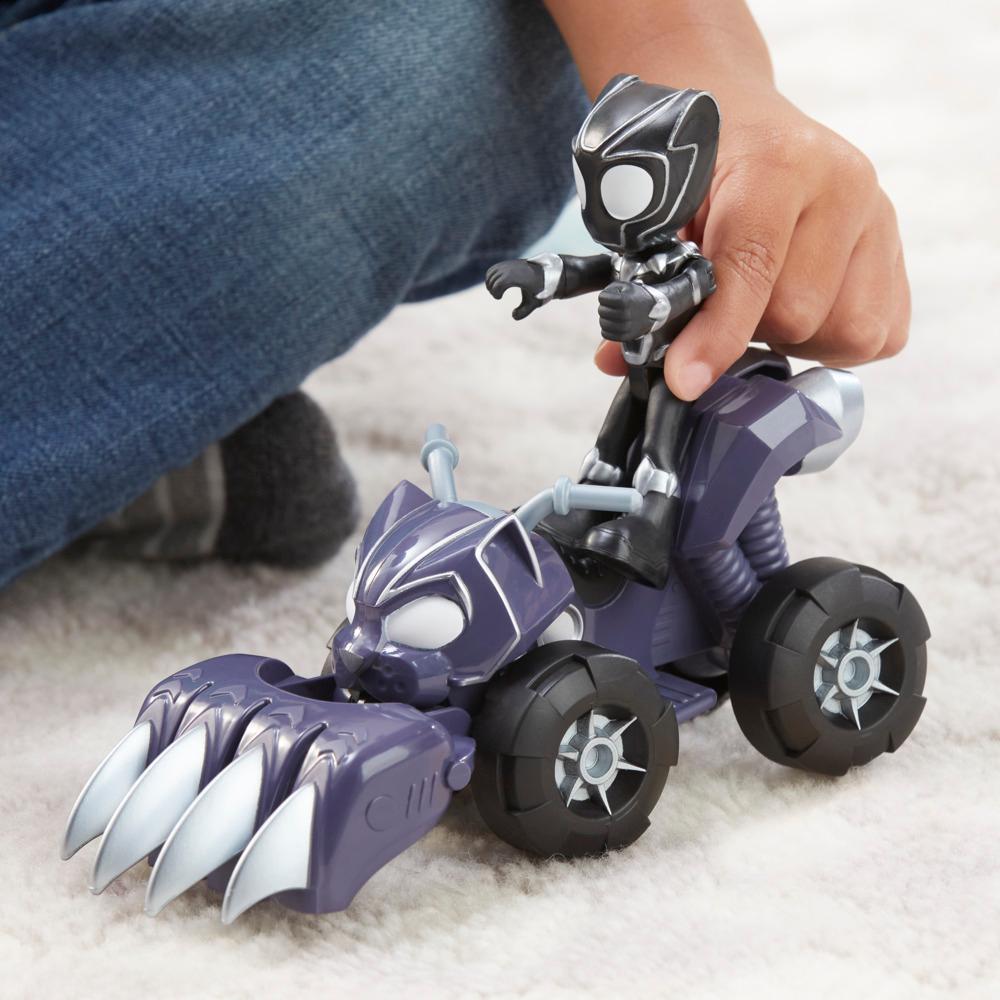 Marvel Spidey and His Amazing Friends Black Panther Panther Patroller Toy Set for Kids 3 - Image 5