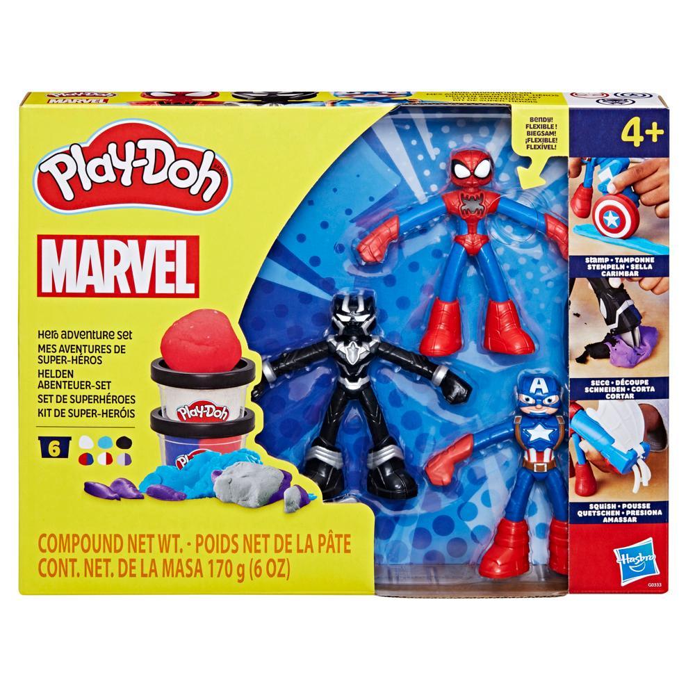 Play-Doh Marvel Hero Adventure Playset with 3 Marvel Action Figures and Accessories 4 - Image 7