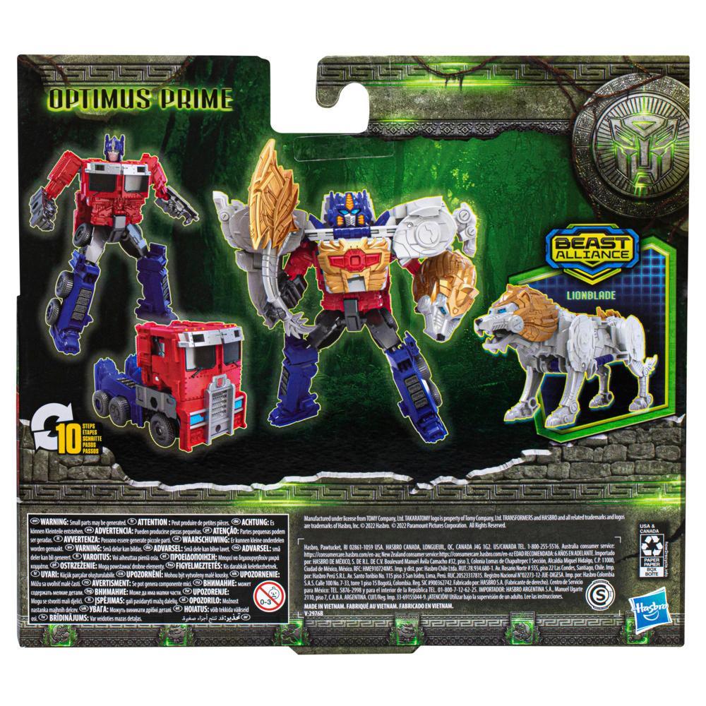 Transformers Rise of the Beasts Movie Beast Alliance Beast Combiners 2-Pack Optimus Prime Toys 6 and Up 5-inch - Image 8