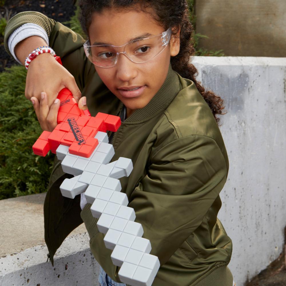 Nerf Minecraft Heartstealer Sword 4 Nerf Elite Foam Darts Foam Blade Dart Blaster