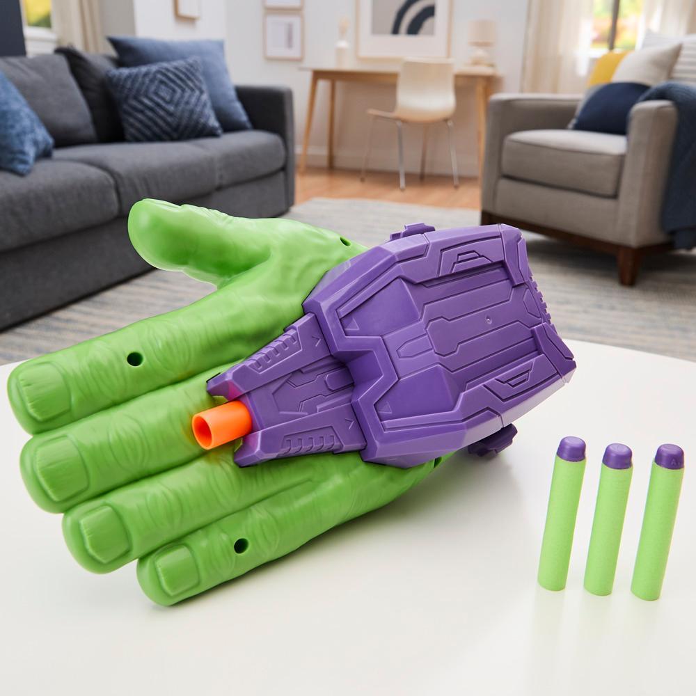 Marvel Avengers Hulk Thunderclap Blaster Roleplay Toy with 3 NERF Darts