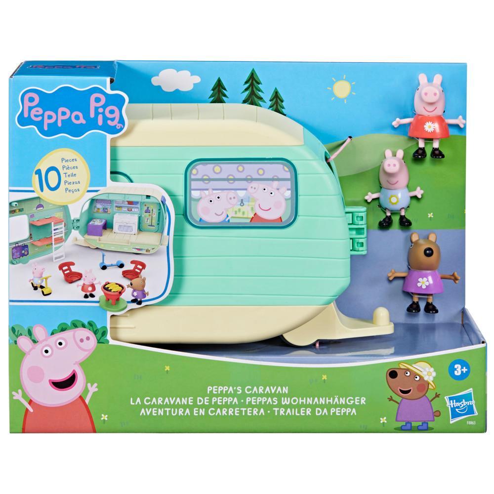 Peppa Pig Toys Peppas Caravan Playset with 3 Figures Preschool Toys for Ages 3 - Image 7