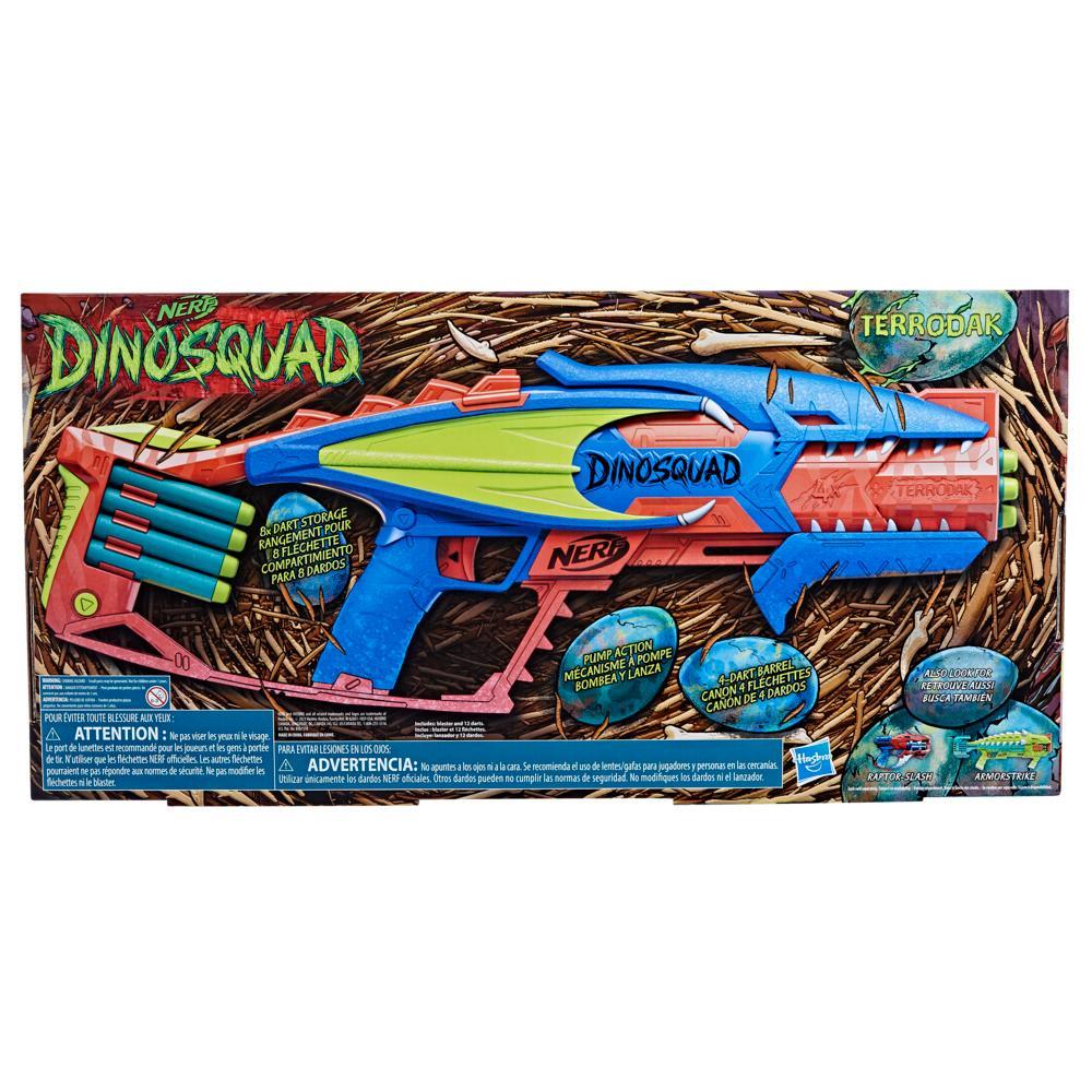 Nerf DinoSquad Terrodak 12 Nerf Elite Darts Dinosaur Design 4 Dart Toy Foam Nerf Blaster for Kids Outdoor Games - Image 8