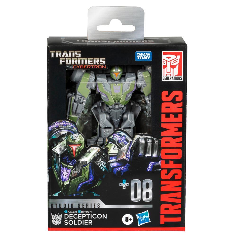 Transformers Studio Series Deluxe Transformers War for Cybertron 08 Gamer Edition Decepticon Soldier Action Figure - Image 2