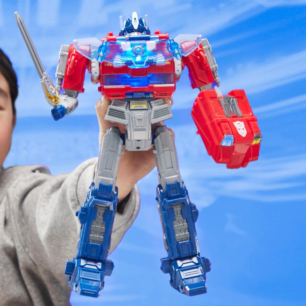 Transformers One Power Flip Optimus Prime Orion Pax Action Figure 10 Interactive Robot Toy Ages 6 - Image 4
