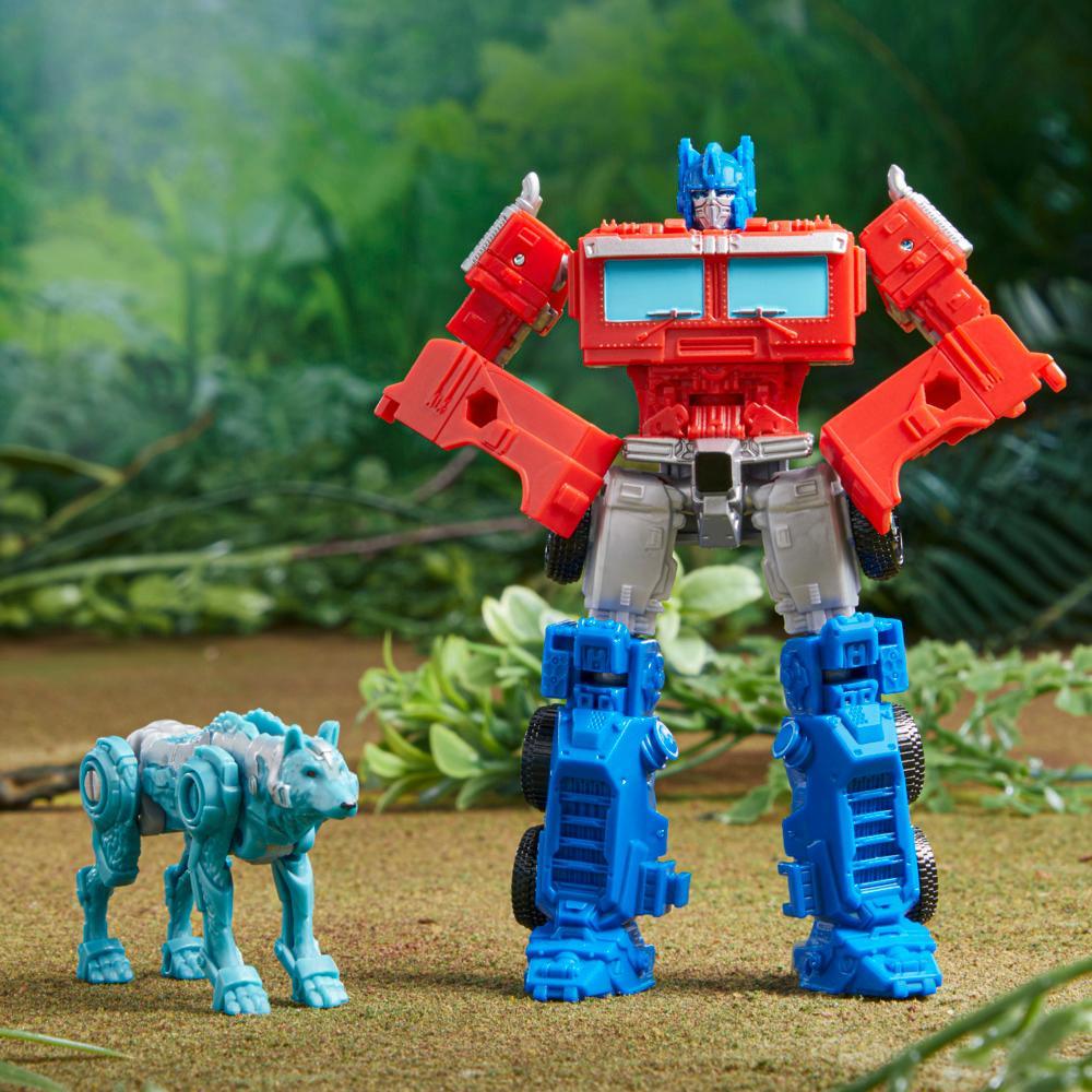 Transformers Rise of the Beasts Movie Beast Alliance Beast Weaponizers 2-Pack Optimus Prime Toy 6 and Up 5-inch - Image 2