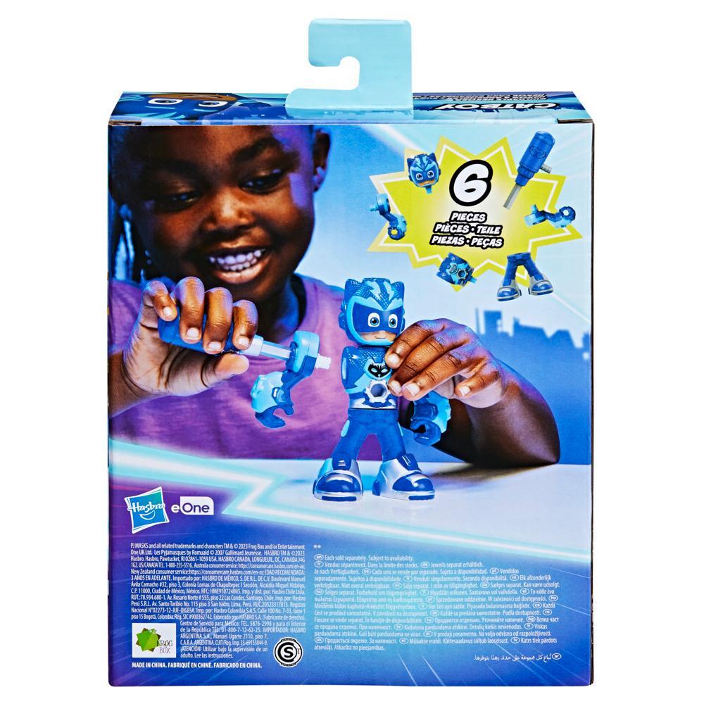 PJ Masks Power Heroes Buildable Heroes Catboy Preschool Superhero Toy for Boys and Girls - Image 2