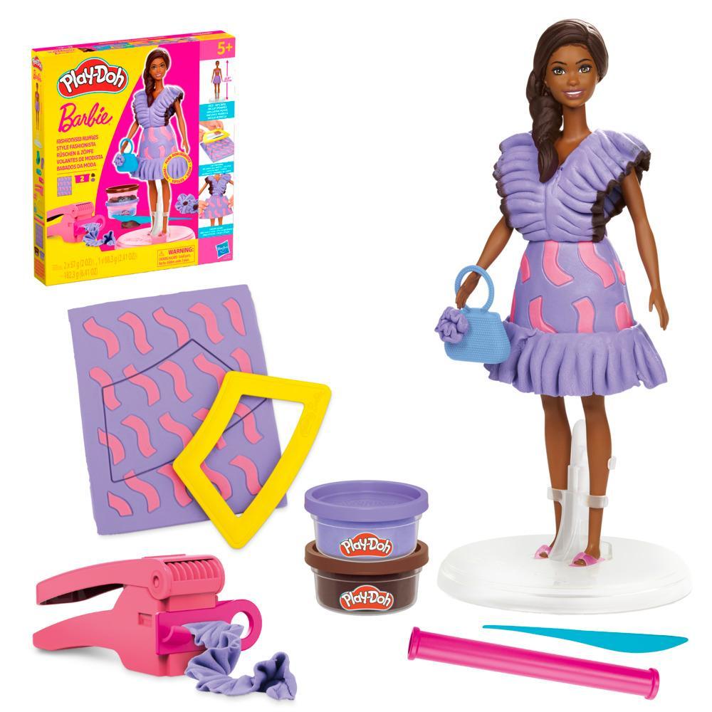 Play-Doh Barbie Fashionista Ruffles Doll Set - Image 6