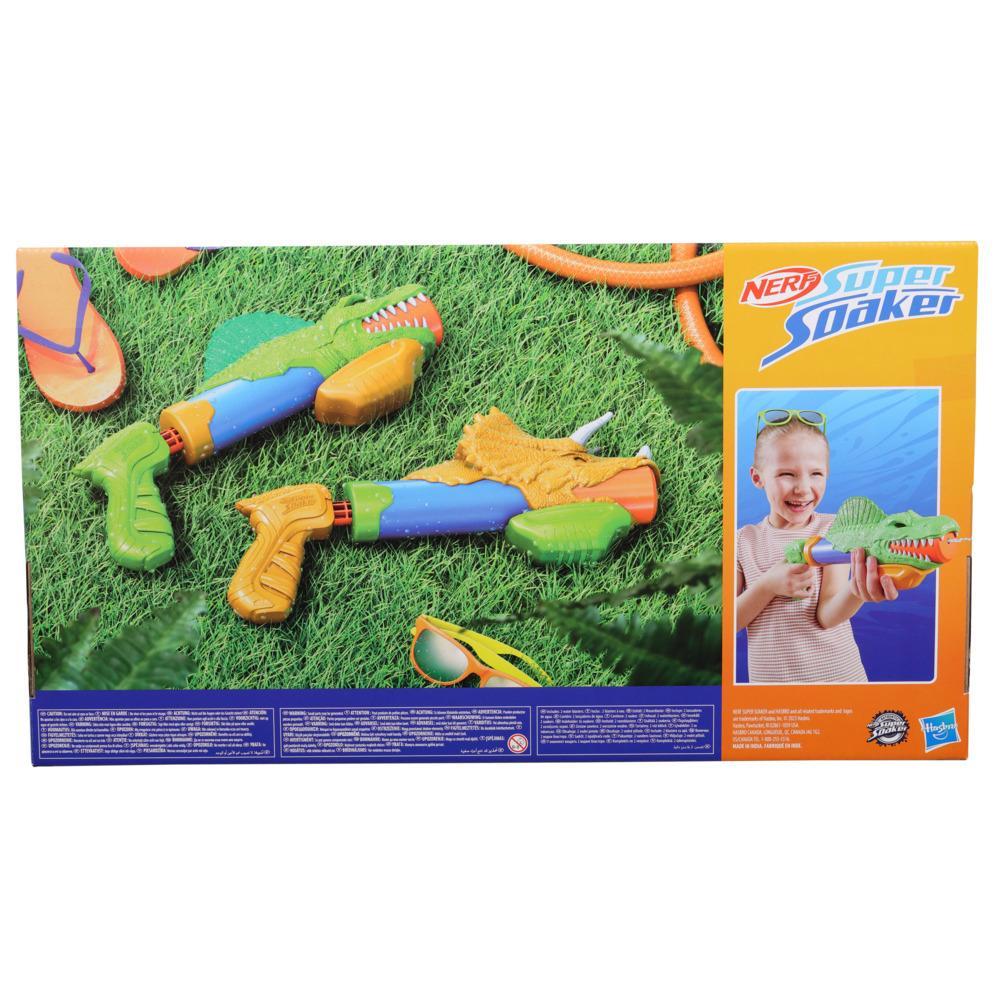 Nerf Super Soaker DinoSquad Dino Splashers 2 Water Blasters with Dinosaur Designs Outdoor Water Toys