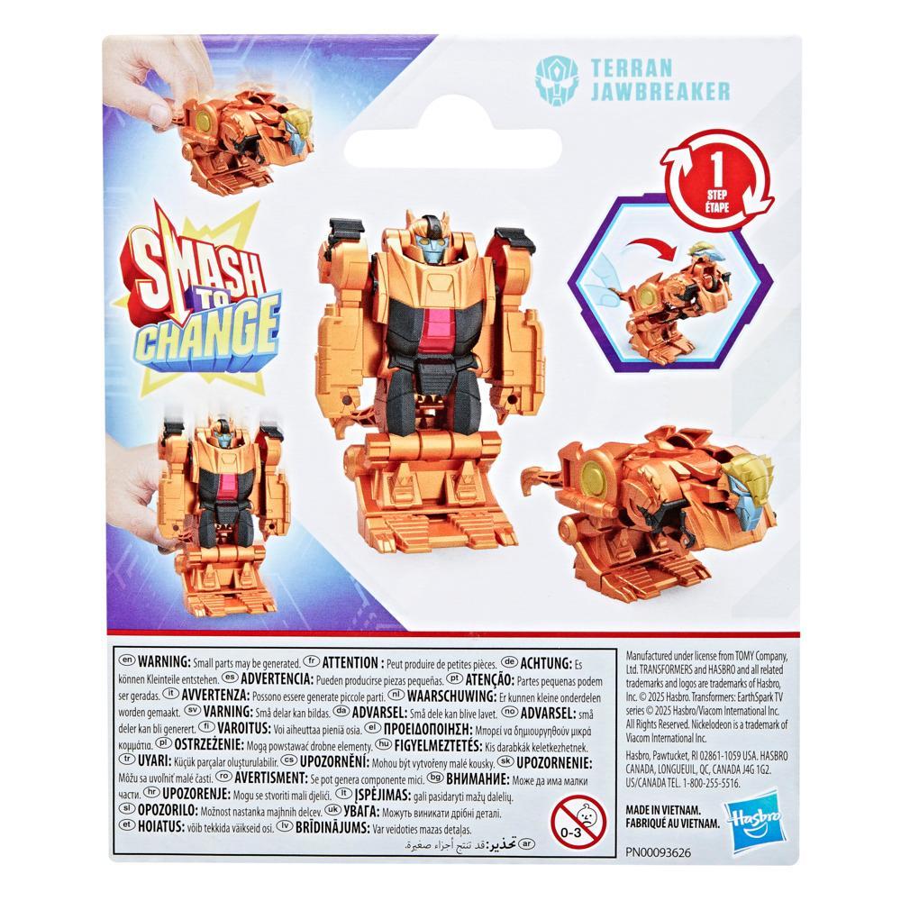 Transformers EarthSpark 1-Step Smash Changers Terran Jawbreaker 4-Inch Action Figure Robot Toys for Boys and Girls 6 and Up - Image 8
