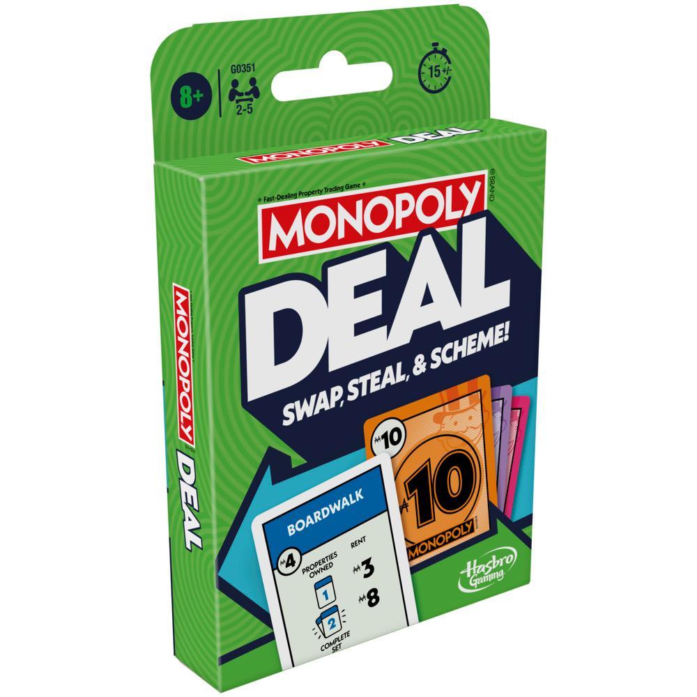 Monopoly Deal Card Game Quick-Playing Family Card Game for 2-5 Players Ages 8