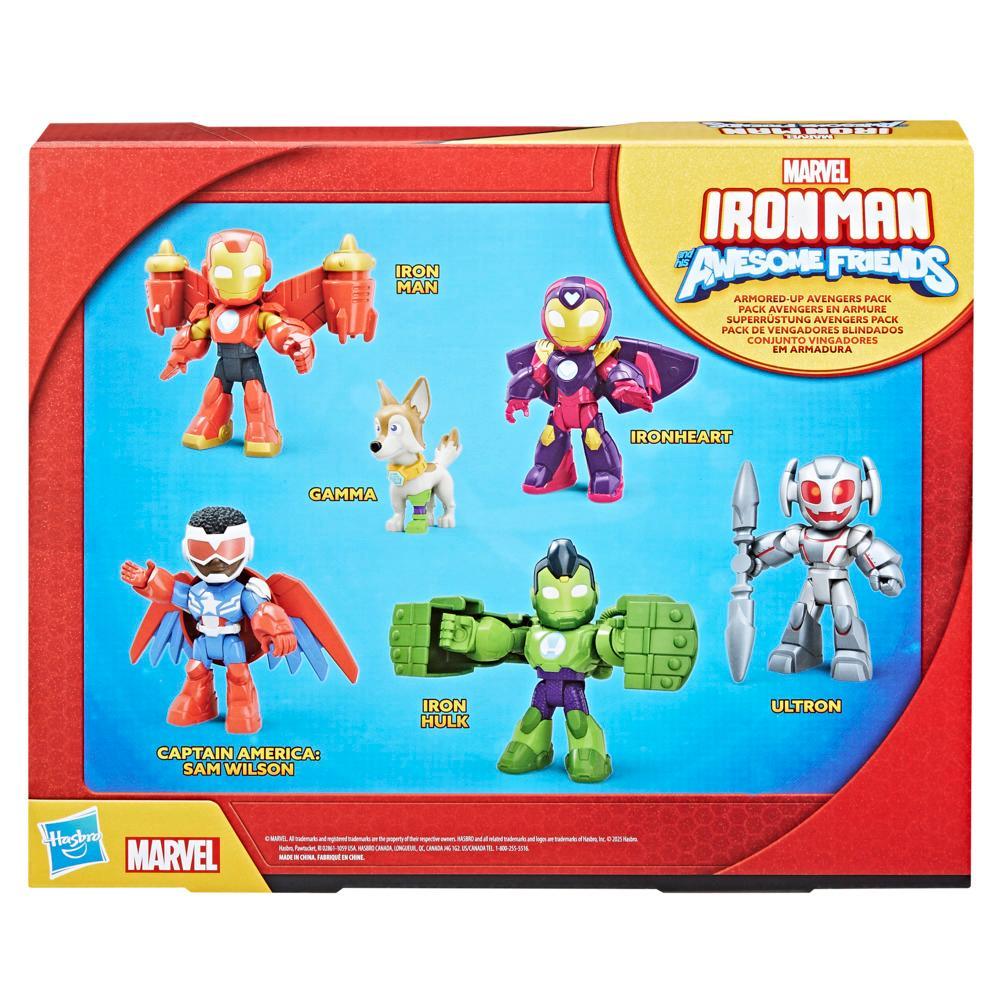 Marvel Iron Man and his Awesome Friends Armored-Up Avengers Pack Action Figure Set - Image 2