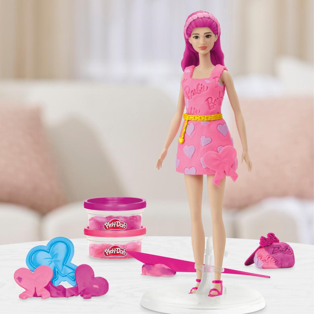 Play-Doh Barbie Hearts and Hair Doll Set - Image 5
