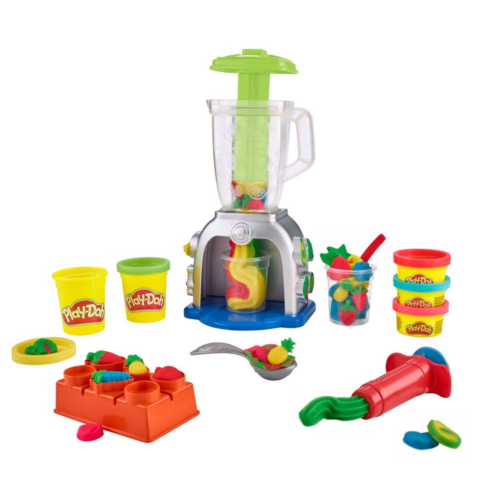 Play-Doh Swirlin Smoothies Toy Blender Playset Play Kitchen Toys for Kids Age 3 - Image 6