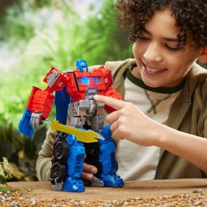 Transformers Toys Transformers Rise of the Beasts Movie Beast-Mode Optimus Prime Action Figure Ages 6 and up 10-inch