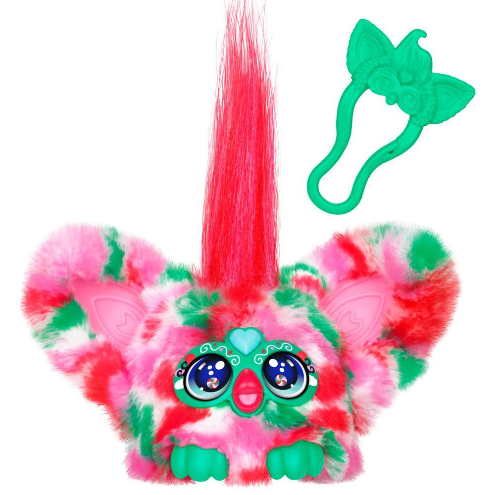 Furby Furblets Pep-Mint Mini Friend Special Holiday Edition Electronic Plush Toys for Girls Boys 6 Speaks Furbish Plays Music - Image 6