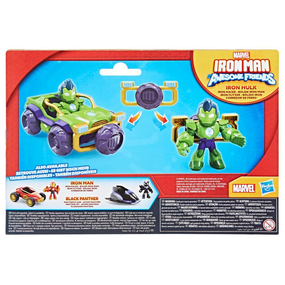 Marvel Iron Man and his Awesome Friends Iron Hulk Action Figure Toy Vehicle - Image 8