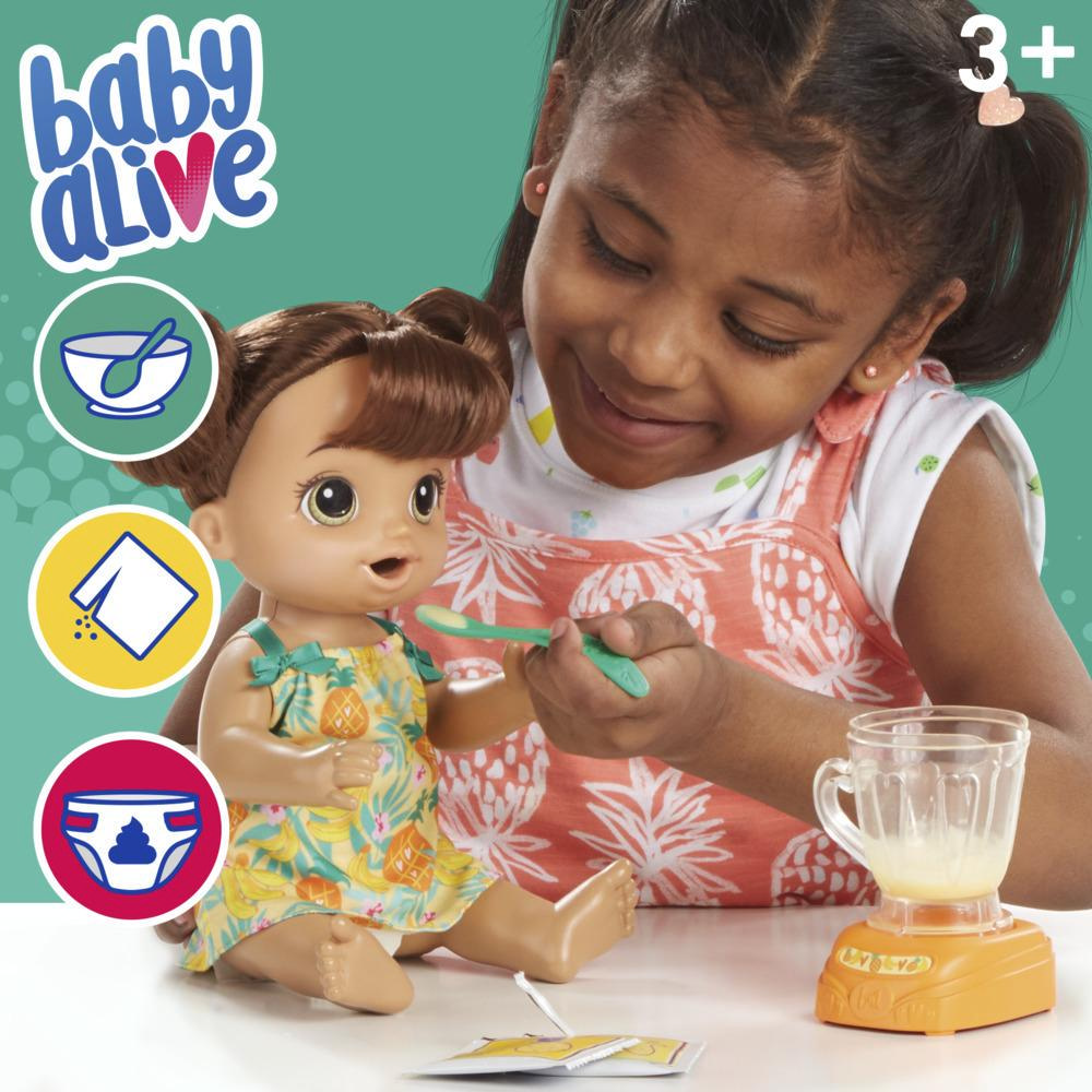 Baby Alive Magical Mixer Baby Doll Tropical Treat Blender Accessories Drinks Wets Eats Toy for Kids Ages 3 and Up - Image 3