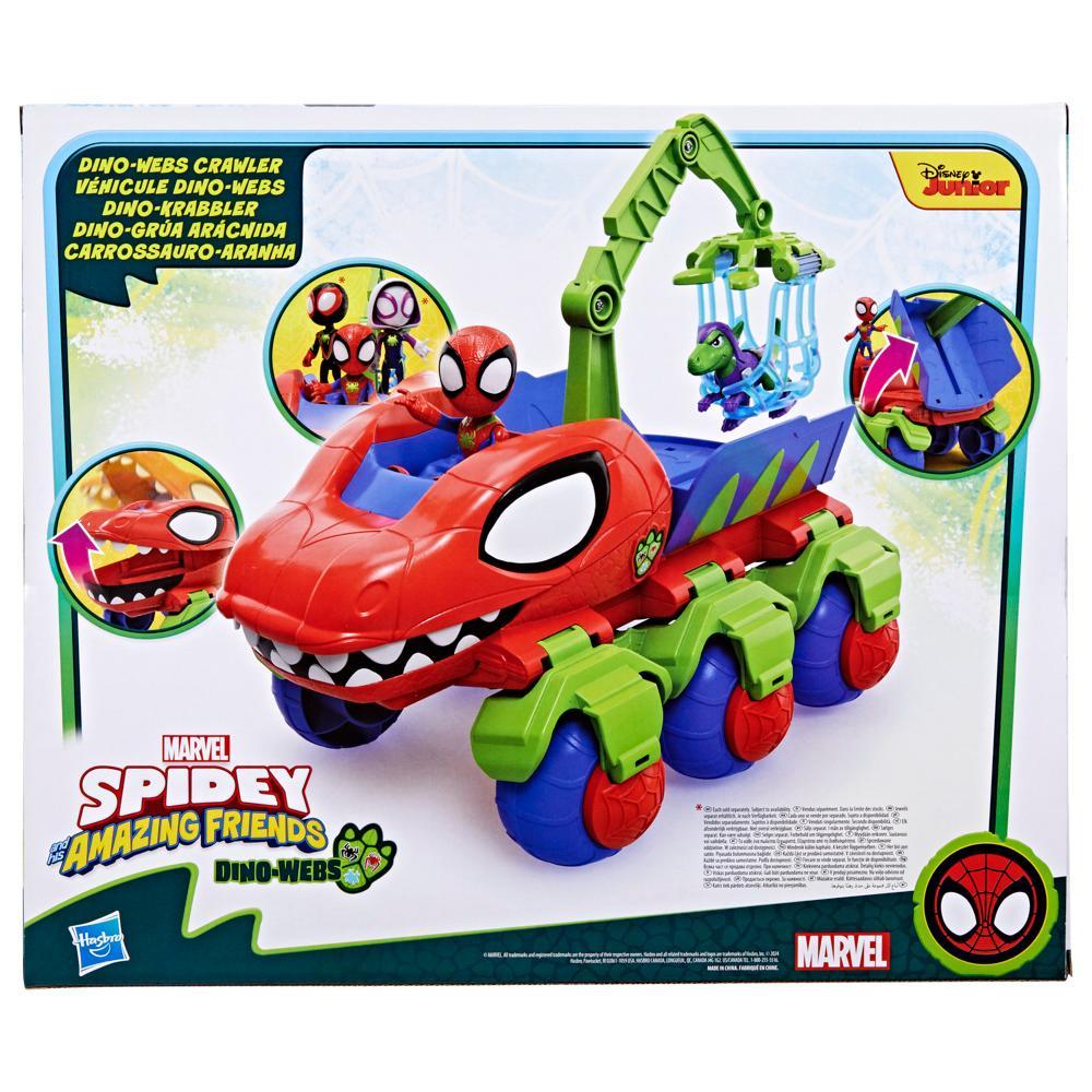 Spidey and His Amazing Friends Dino-Webs Crawler Vehicle with Spider-Man toys Ages 3 - Image 8