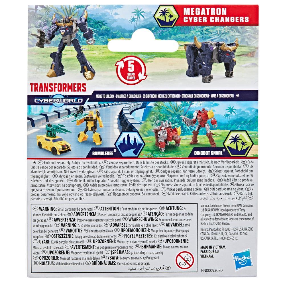 Transformers CYBERWORLD Cyber Changers Megatron Action Figure - Image 8
