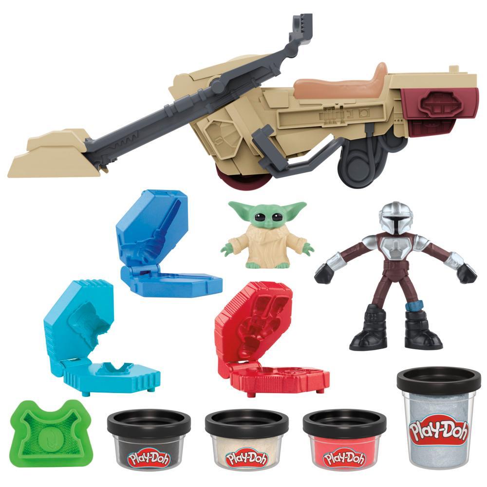 Play-Doh STAR WARS THE MANDALORIAN Launching Speeder Playset - Image 6