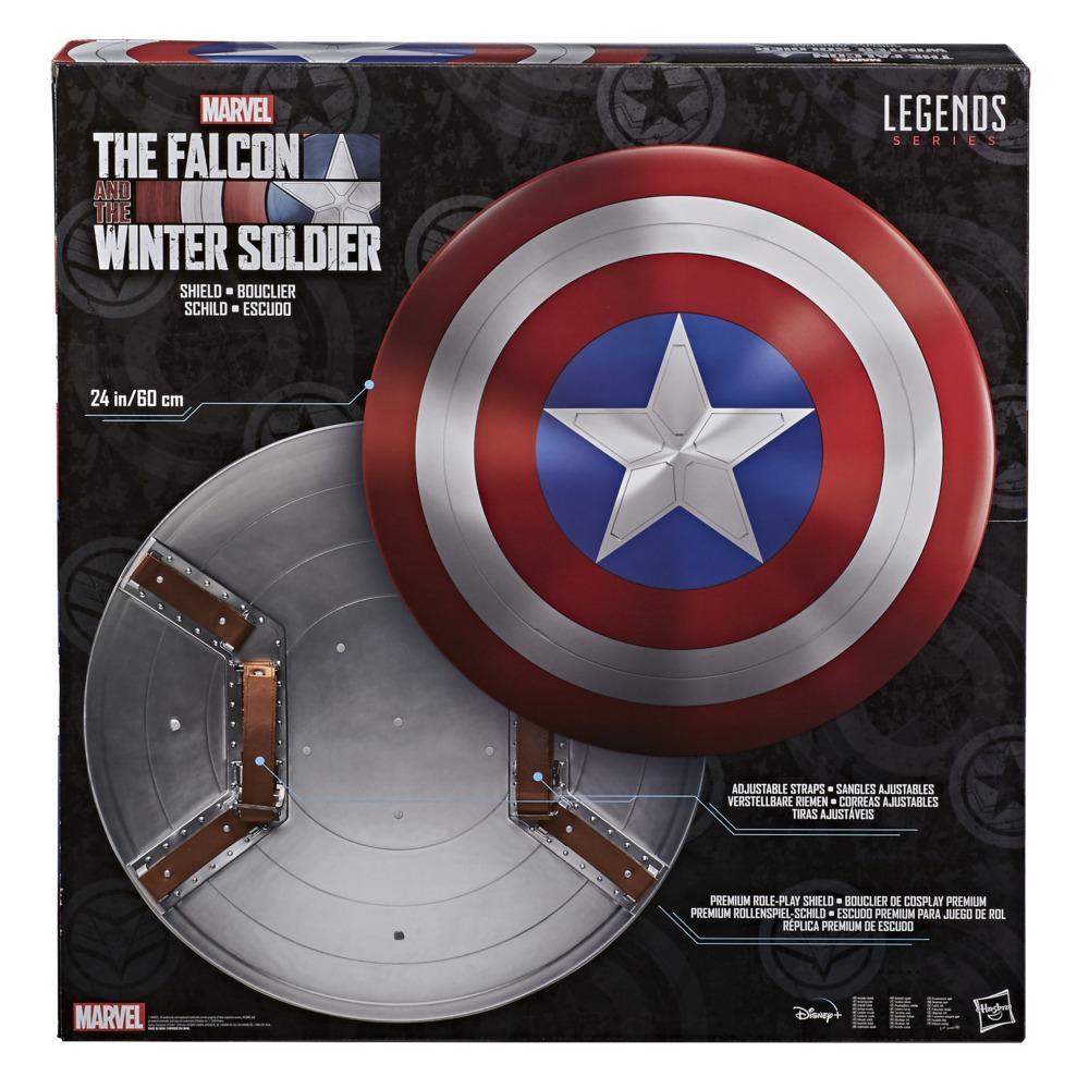 Hasbro Marvel Legends Series Falcon and Winter Soldier Captain America Premium Role Play Shield for Ages 18 and Up - Image 3