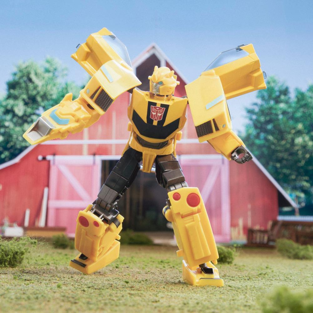 Transformers Toys EarthSpark Deluxe Class Bumblebee Action Figure - Image 3