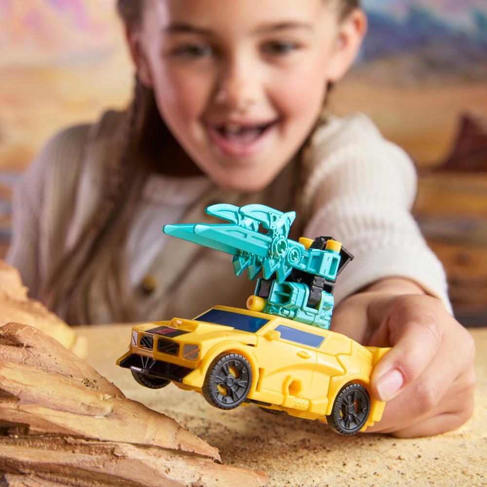 Transformers CYBERWORLD Armored Cyber Changers Bumblebee Action Figure - Image 11