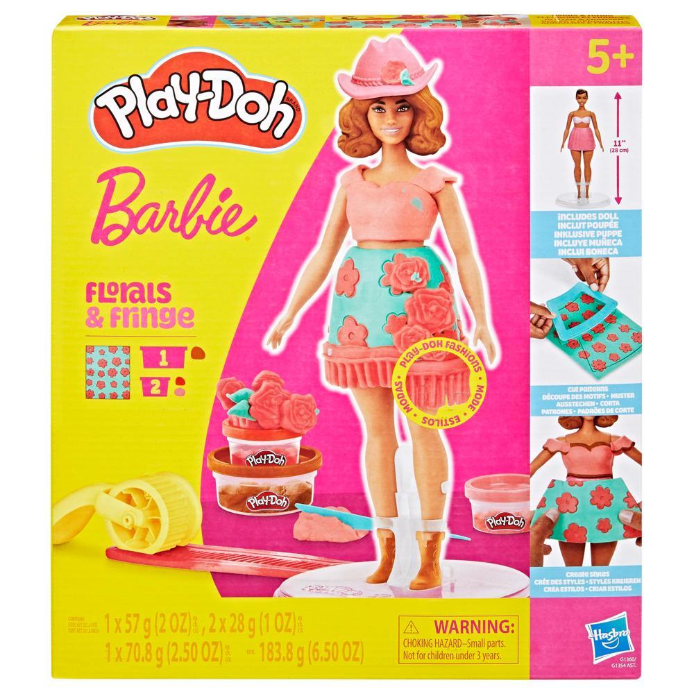 Play-Doh Barbie Florals and Fringe Doll Set - Image 7