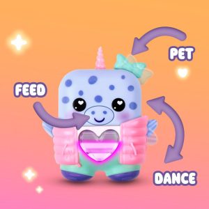 Hasbro Nano-mals?Blubby the Narwhal Electronic Fidget Pet