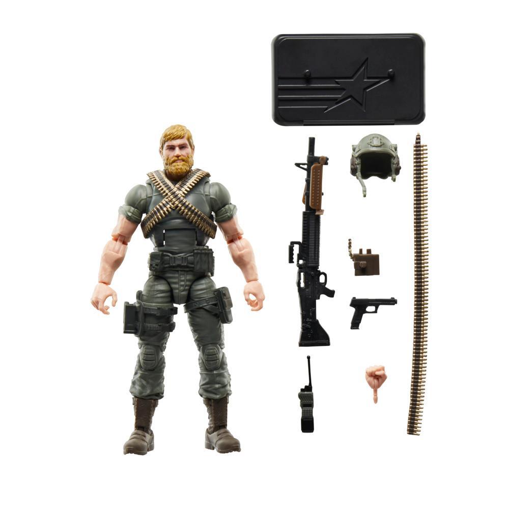 GI Joe Classified Series Retro Cardback Craig Rock N Roll McConnel Collectible 6 Inch Action Figure with 9 Accessories - Image 6