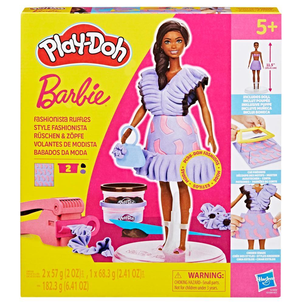 Play-Doh Barbie Fashionista Ruffles Doll Set - Image 7
