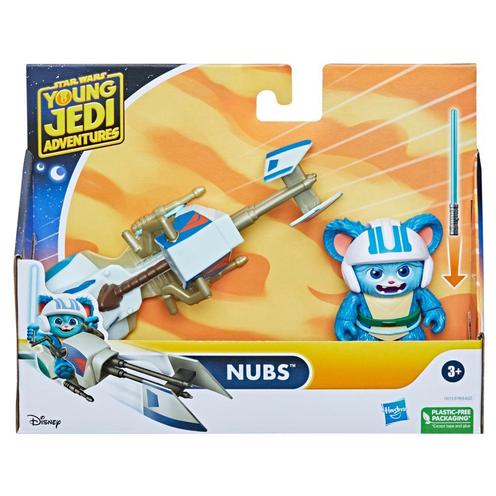 Star Wars Nubs Figure Speeder Bike Star Wars Toys Preschool Toys 4-Scale - Image 2