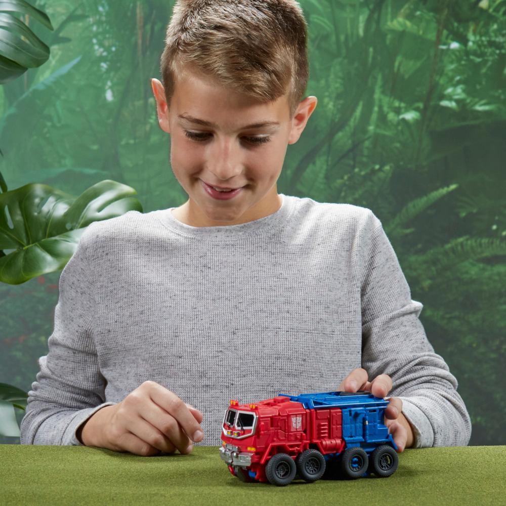Transformers Toys Transformers Rise of the Beasts Movie Smash Changer Optimus Prime Action Figure - Ages 6 and up 9-inch - Image 4
