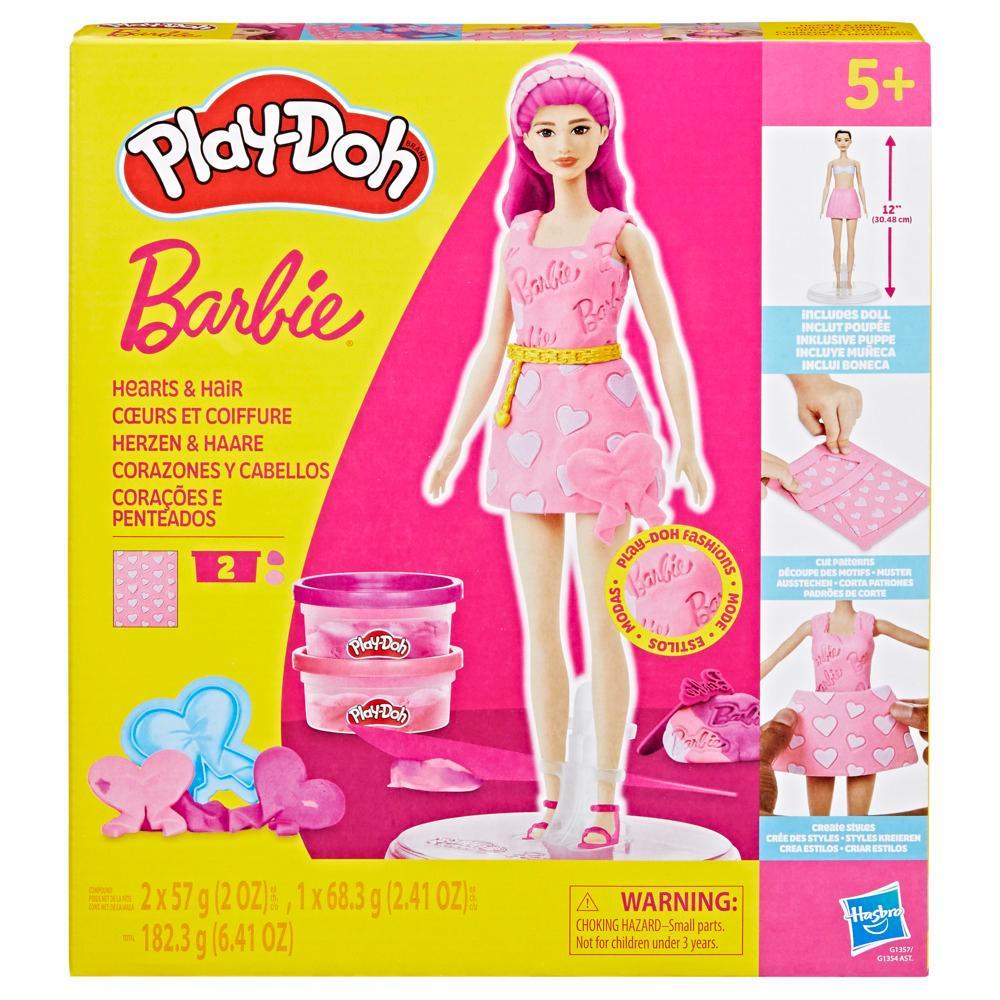 Play-Doh Barbie Hearts and Hair Doll Set - Image 7