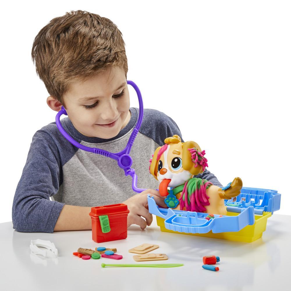 Play-Doh Care n Carry Vet Playset with Toy Dog Carrier 10 Tools 5 Colors Kids Toys - Image 10