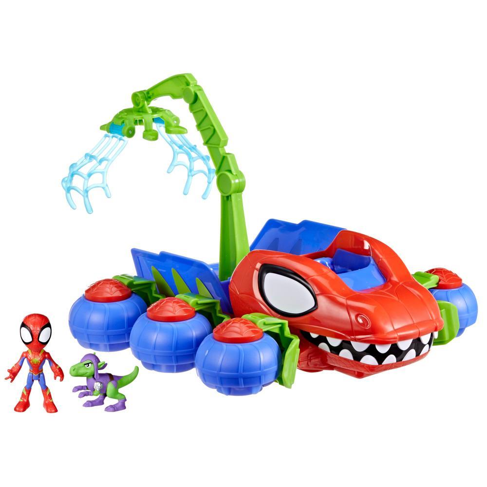 Spidey and His Amazing Friends Dino-Webs Crawler Vehicle with Spider-Man toys Ages 3 - Image 6