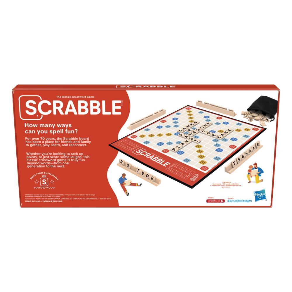 Scrabble Board Game Classic Word Game For Kids Ages 8 and Up Fun Family Game For 2-4 Players The Classic Crossword Game - Image 8