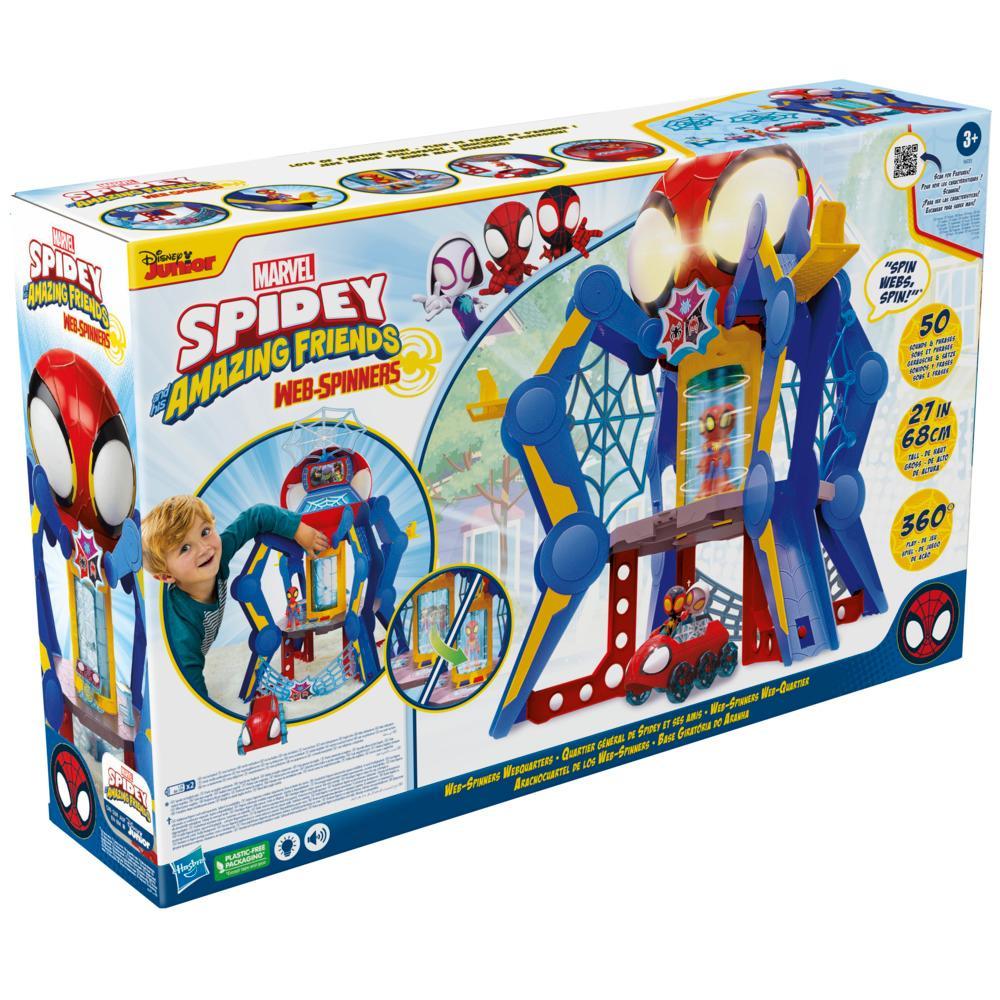Marvel Spidey and His Amazing Friends Web-Spinners Web-Quarters Playset with Multiple Features Super Hero Toys 3 - Image 7