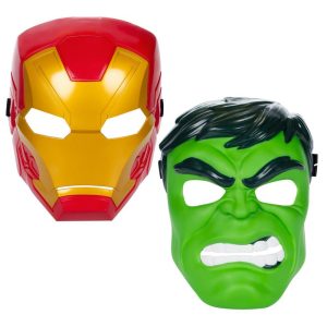 Marvel Avengers Hero Mask Multipack Iron Man  Hulk Mask 2-Pack