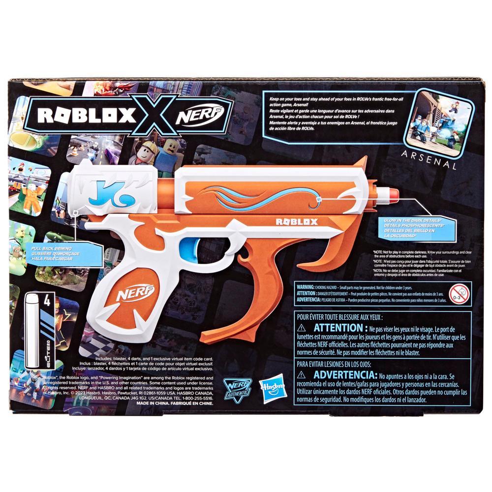 Nerf Roblox Arsenal Soul Catalyst Dart Blaster Includes Code to Redeem Exclusive Virtual Item 4 Elite Nerf Darts